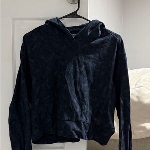 Athleta Dark Navy Camo Hoodie - Pullover Sweatshirt